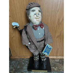 Vtg 1986 The Golfer Doll  Gardena Studios by Applause Slice of Life Series Tag